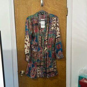 NWT Zara size L mini dress